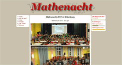 Desktop Screenshot of mathenacht.org